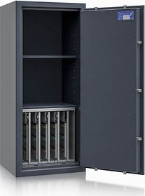 ISS safe4key Schlüsseltresor grau mit 280 Haken, Doppelbartschloss, 50,0 x 42,0 x 115,0 cm, 1 St.