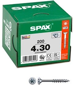 Thumbnail - SPAX® Universalschrauben T20 Senkkopf WIROX 0191010400303 4 mm x 30 mm, 200 St.