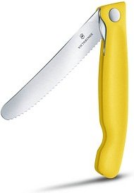VICTORINOX Frühstücksmesser Swiss Classic silber, gelb glatt, Klinge: 11,0 cm, 1 St.