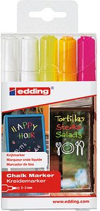 Thumbnail - edding 4095 Kreidemarker farbsortiert 2,0 - 3,0 mm, 5 St.