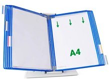 Thumbnail - tarifold Sichttafelsystem 434101 DIN A4 blau mit 10 St. Sichttafeln, 1 St.