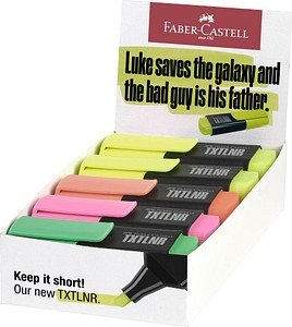 Thumbnail - FABER-CASTELL TXTLNR Mini SF mixed Textmarker farbsortiert, 10 St.