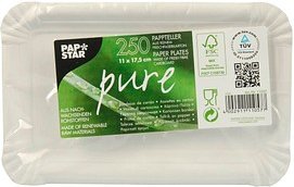 PAPSTAR Pappteller pure 17,5 x 11,0 cm, 250 St.