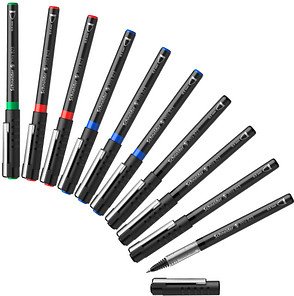 Schneider XTRA 823 Tintenroller schwarz 0,3 mm, Schreibfarbe: farbsortiert, 10 St.