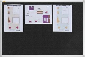 FRANKEN Pinnwand X-tra!Line 180,0 x 120,0 cm Textil schwarz