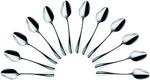 Thumbnail - solex® Löffel Baguette silber, 12 St.