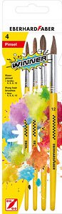 EBERHARD FABER Pinsel-Set Größe 4, 6, 8, 12, 4-teilig