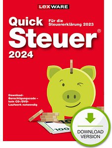 Thumbnail - LEXWARE QuickSteuer 2024 (für das Steuerjahr 2023) Software Vollversion (Download-Link)