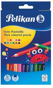 Pelikan Buntstifte farbsortiert, 12 St.