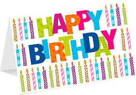 LUMA Geburtstagskarte HAPPY BIRTHDAY LU1974 DIN B6, 1 St.