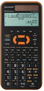 SHARP EL-W531XG Wissenschaftlicher Taschenrechner schwarz/orange