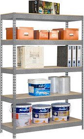 Simonrack Schwerlastregal KIT BRICOFORTE 1006-5 CHIPBOARD 778100040201065 verzinkt 100,0 x 60,0 x 200,0 cm