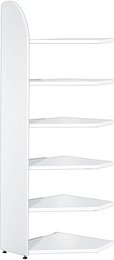 Kerkmann Eckregal Dante weiß 60,0 x 32,5 - 60,0 x 225,0 cm, 1 St.