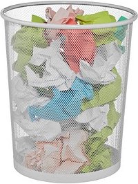 Thumbnail - Zeller Papierkorb 23,0 l weiß, 1 St.