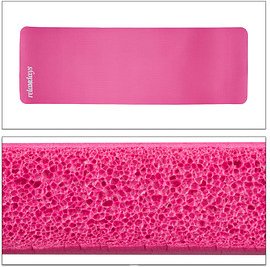 relaxdays Yogamatte pink 60,0 x 180,0 x 1,0 cm