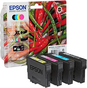 Thumbnail - EPSON 503/503XL T09R94 (Peperoni) schwarz, cyan, magenta, gelb Druckerpatronen, 4er-Set