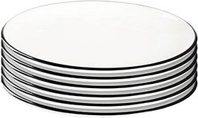 ID Fine Teller Modest Black Lona weiß Ø 28,5 cm, 6 St.