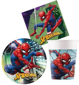 Thumbnail - Party-Set S Spiderman mehrfarbig, 1 Set