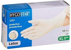 Thumbnail - HYGOSTAR unisex Einmalhandschuhe GRIP weiß Größe XL, 100 St.