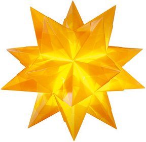 folia Faltblätter Bascetta-Stern midi gelb 32 Blatt