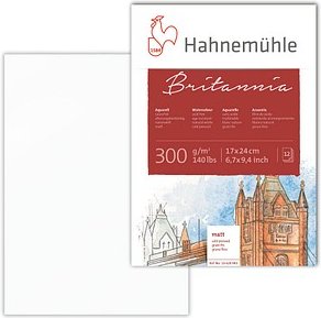 HAHNEMÜHLE Aquarellblock Britannia 17,0 x 24,0 cm