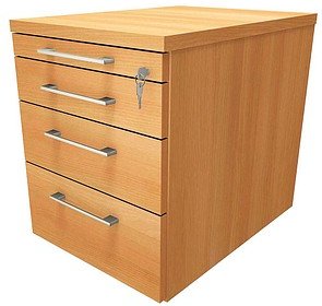 fm Oldenburg Rollcontainer buche 4 Auszüge 43,4 cm 60,0 cm