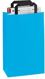 Thumbnail - VP Papier-Tragetaschen aquamarin 22,0 x 36,0 cm, 50 St.
