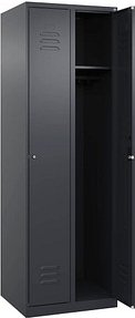 CP Spind Classic Plus anthrazitgrau 080000-20 S10028, 2 Schließfächer 60,0 x 50,0 x 185,0 cm