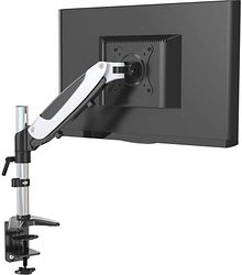 ergoleben Monitor-Halterung GS120TK EL0001 weiß, schwarz, silber für 1 Monitor, Tischklemme