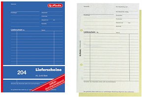 herlitz Lieferschein mit Empfangsschein Formularbuch 204