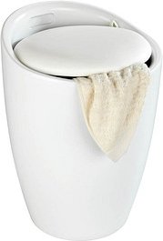 Thumbnail - WENKO Badhocker mit Wäschesammler Candy 24228100 weiß matt, 1 St.