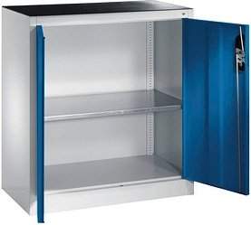 CP Metallschrank 8820-000 S10238 lichtgrau, enzianblau 93,0 x 40,0 x 100,0 cm, aufgebaut, 1 St.