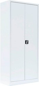 Thumbnail - LÜLLMANN Putzmittelschrank 545527 signalweiß 80,0 x 38,3 x 180,0 cm, aufgebaut