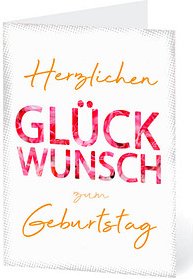 LUMA Geburtstagskarte Schrift LUBI42 Schrift DIN B6, 1 St.