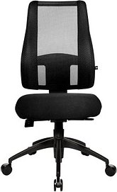 Topstar Bürostuhl Lady Sitness® Deluxe, LT20B0 W500 Stoff schwarz, Gestell schwarz