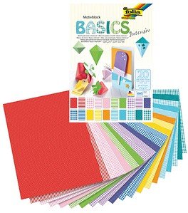folia Motivblock BASICS INTENSIV farbsortiert 270 g/qm 1 Block