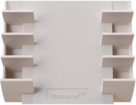 Legamaster Stiftablage warmgrau Kunststoff 4 Fächer 13,0 x 4,0 x 15,3 cm