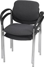 2 Nowy Styl Besucherstühle Styl anthrazit Stoff