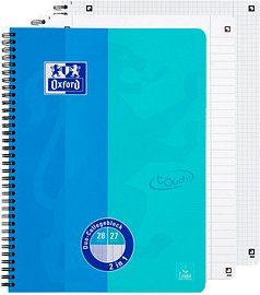 Thumbnail - OXFORD Collegeblock DUO touch Lineatur 27/28 liniert und kariert DIN A4 Innen- und Außenrand, 1 Block