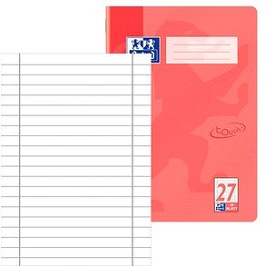 OXFORD Schulheft Touch Lineatur 27 liniert DIN A4 Innen- und Außenrand, 16 Blatt, 1 St.