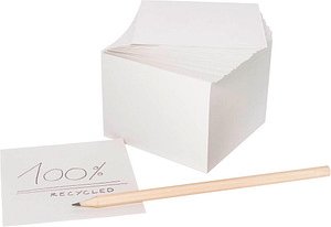 folia Notizzettel lose weiß 9,0 x 9,0 cm, ca. 700 Blatt, 1 Pack
