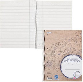 LANDRÉ® Collegeblock Recycling liniert DIN A4 Innenrand, 1 St.