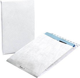 BONG Faltentaschen Tyvek® Expander DIN C4 ohne Fenster weiß mit 3,8 cm Falte, 100 St.