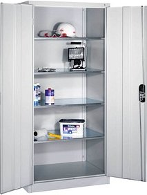 Thumbnail - CP Metallschrank 8922-00 S10551 lichtgrau 93,0 x 60,0 x 195,0 cm, aufgebaut