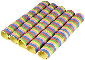 PAPSTAR Luftschlangen Stripes bunt 10 St.