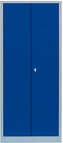 LÜLLMANN Spind enzianblau, lichtgrau 515711, 1 Schließfach 80,0 x 50,0 x 180,0 cm