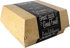 Thumbnail - PAPSTAR Burger-Boxen pure 18,0 x 18,0 cm, 50 St.