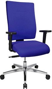Topstar Bürostuhl Profi Star 15 High, PS49H T38Q Stoff blau, Gestell alu