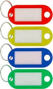 WESTCOTT Schlüsselanhänger farbsortiert, 4 St.