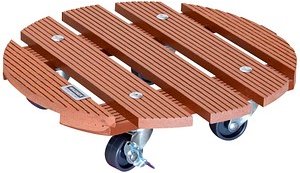 WAGNER® design yourself Pflanzenroller WPC GH 0535 Kunststoff, Ø 29,0 cm braun rund, 1 St.